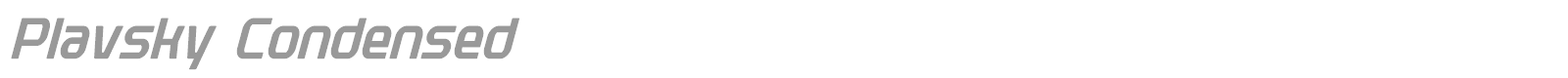 Plavsky font preview
